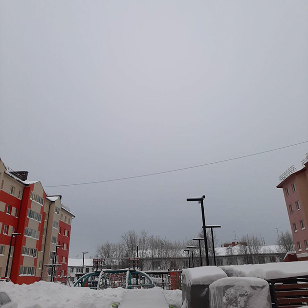 На улице серо