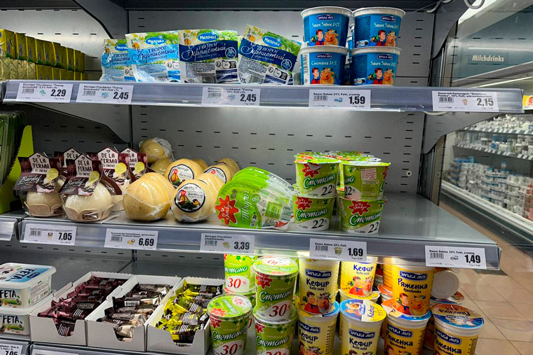 Недавно сделала фото в русском магазине