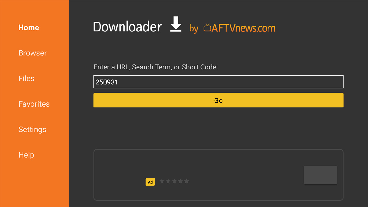 У Downloader очень простой интерфейс, запутаться трудно. Большинство нужных программ доступно по коду 250931