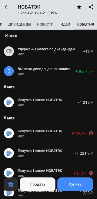 Если компания распределяет прибыль в виде дивидендов, они будут приходить, пока акция в вашем владении