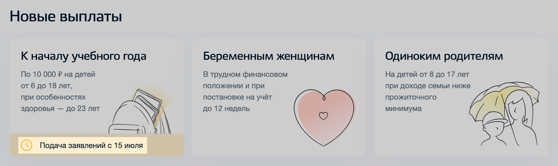 Сформировать заявление через портал пока не получится