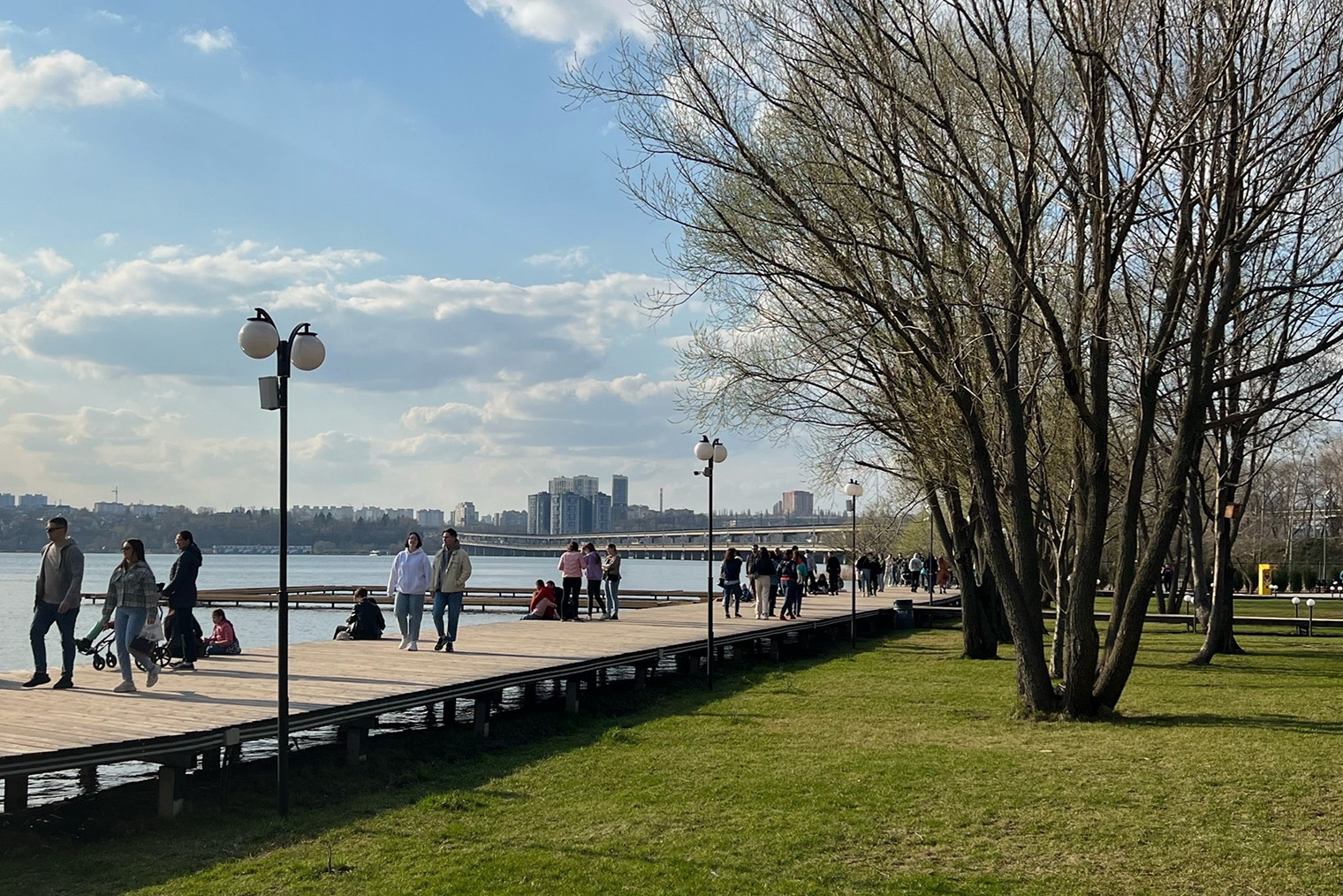 Парк на берегу Воронежского водохранилища. Источник: парк «Дельфин»