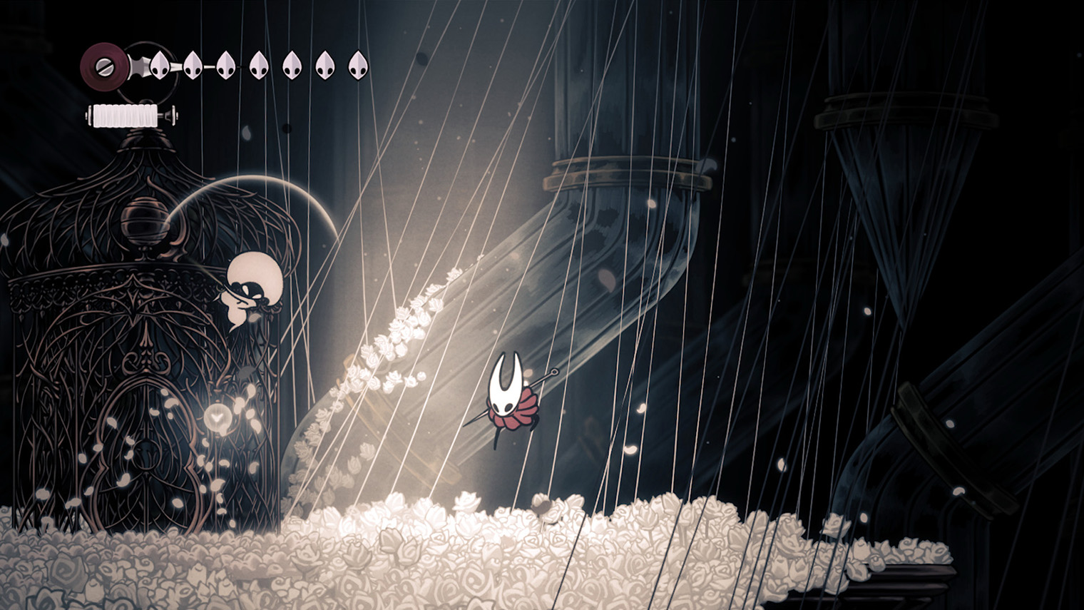 В оригинальной Hollow Knight Хорнет была второстепенным персонажем. Источник: Team Cherry