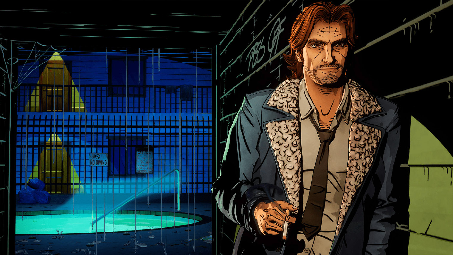 Стилистически игра выглядит так же, как первый The Wolf Among Us. При этом ее разрабатывают не на прежнем движке, а на Unreal Engine 5. Источник: Warner Bros. Interactive Entertainment