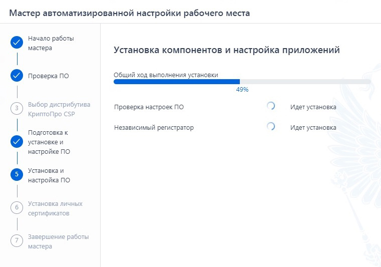 У меня программа автоматизированной настройки неизменно зависает на пятом этапе при 49% выполнения. Надеюсь, вам повезет больше