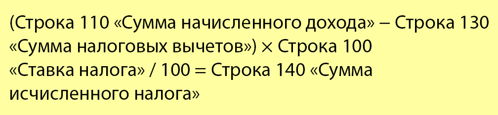 Если в результате не получается сумма из строки 140, сумма налога занижена или завышена