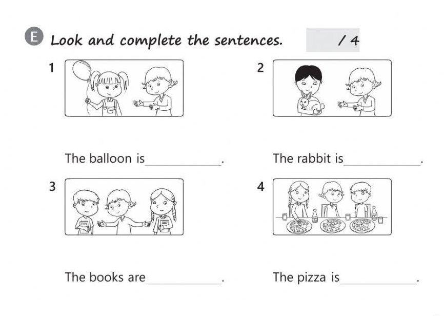 Шарик красивый, кролик милый, задания скучные. Источник: liveworksheets.com