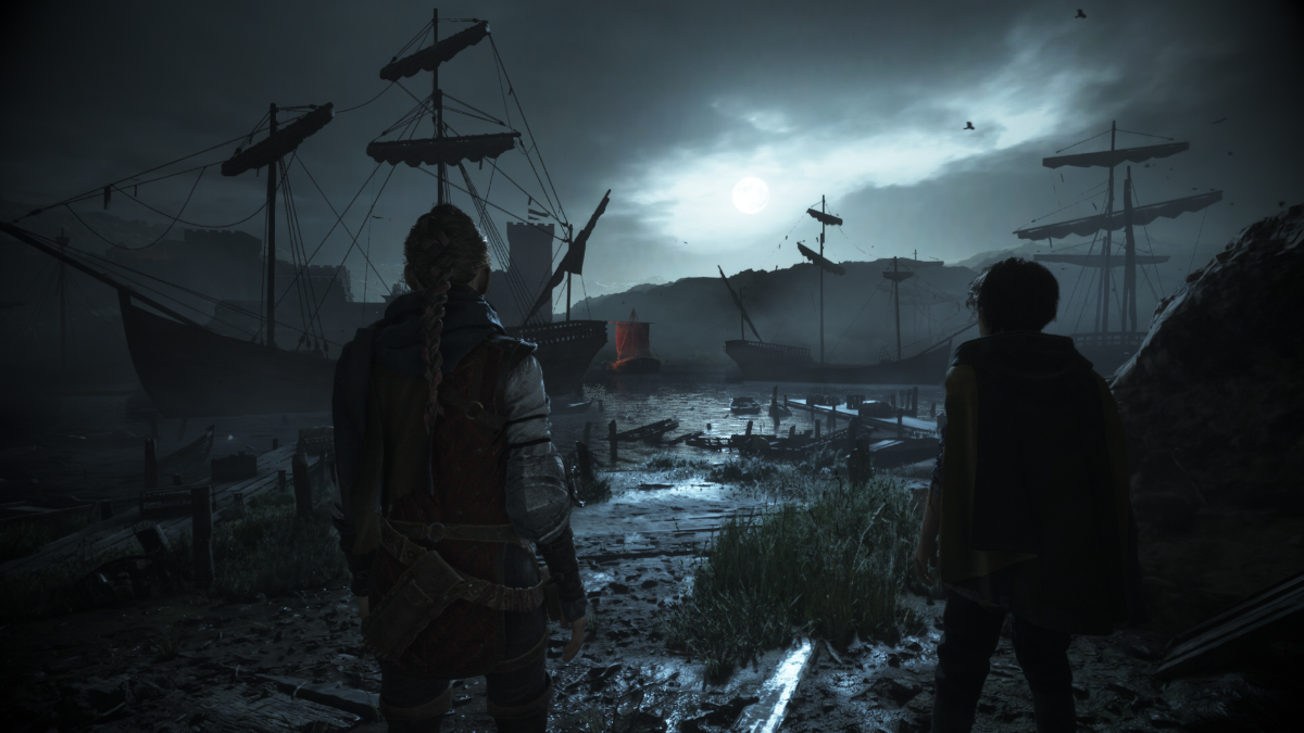 В A Plague Tale: Requiem 17 глав. В каждой Амиция отправляется в новую локацию, а по пути ищет предметы для создания бомб и улучшения экипировки. Источник: Asobo Studio