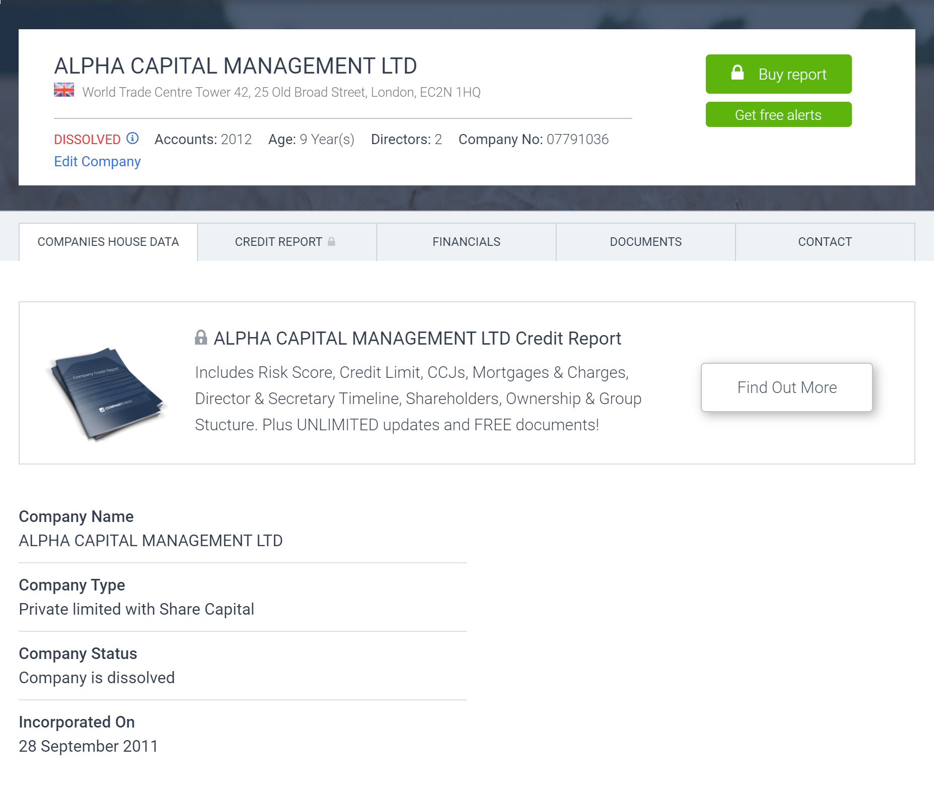 При этом компания Alpha Capital Management, которая значится в списке должностных лиц ATT Investments, уже ликвидирована