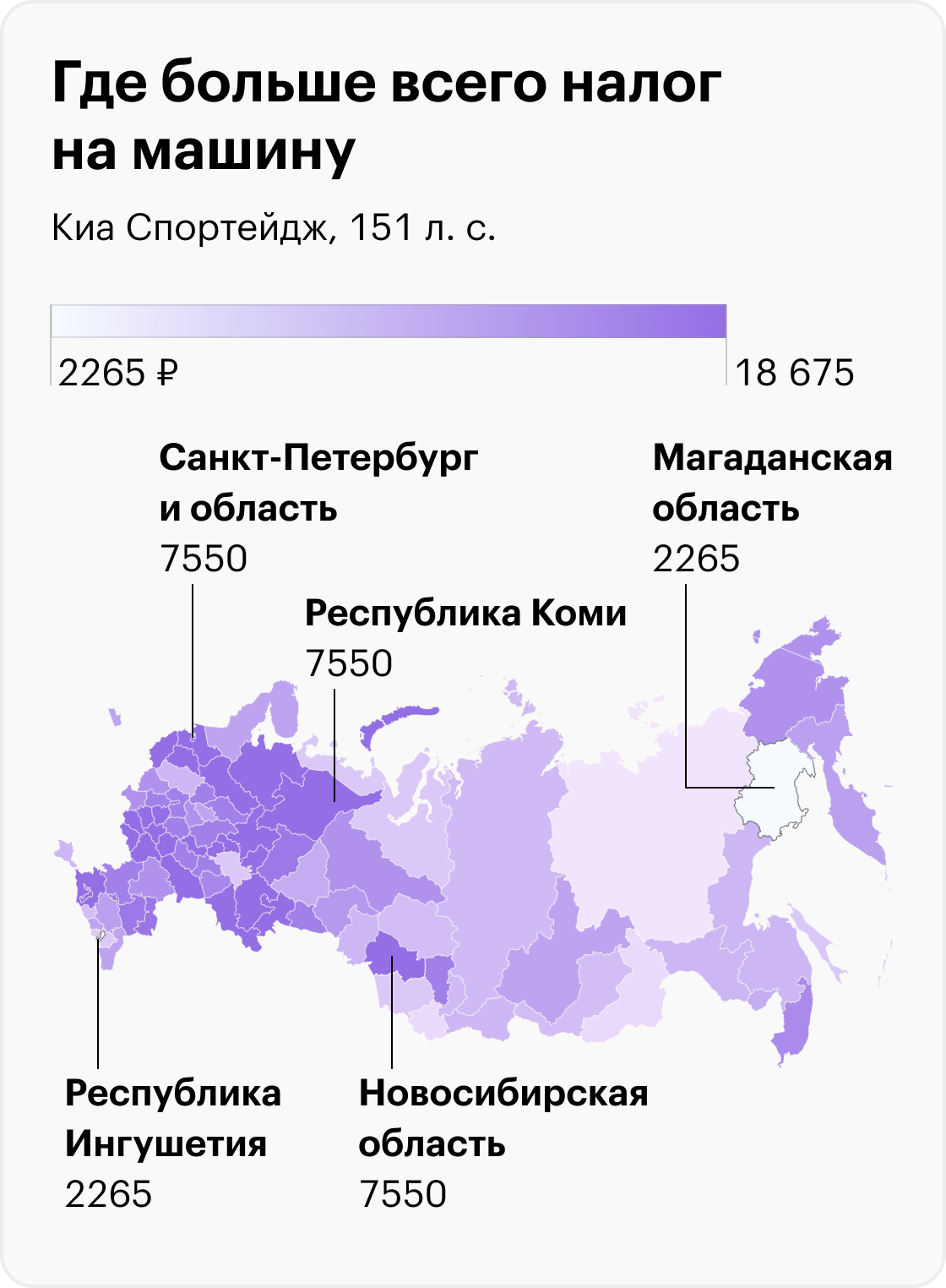 На графике могут быть отображены не все регионы из‑за отсутствия данных. Источник: ФНС, расчеты Т‑Ж. Идея карт — «Авто⁠-⁠ру»