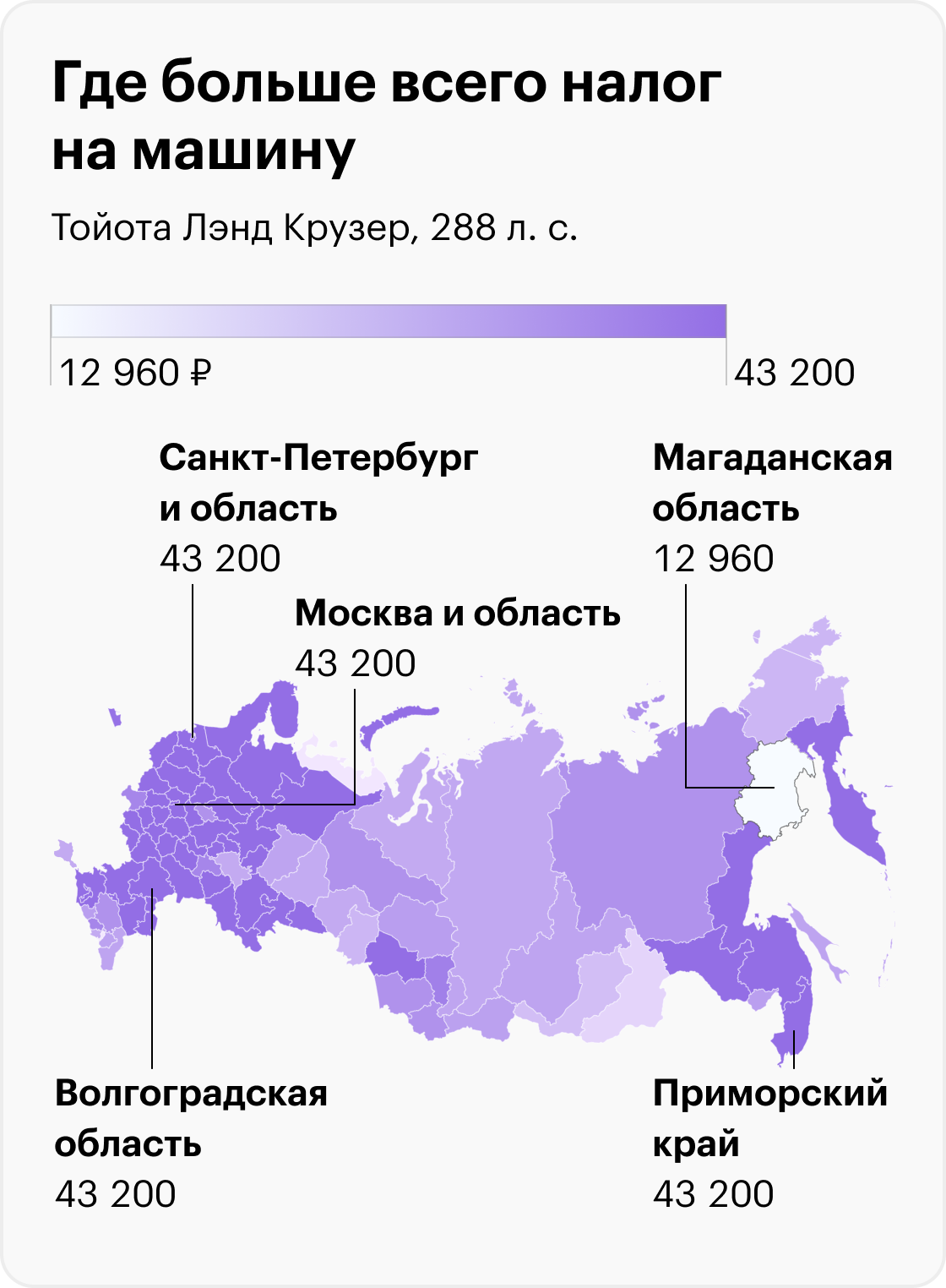 На графике могут быть отображены не все регионы из‑за отсутствия данных. Источник: ФНС, расчеты Т‑Ж. Идея карт — «Авто⁠-⁠ру»