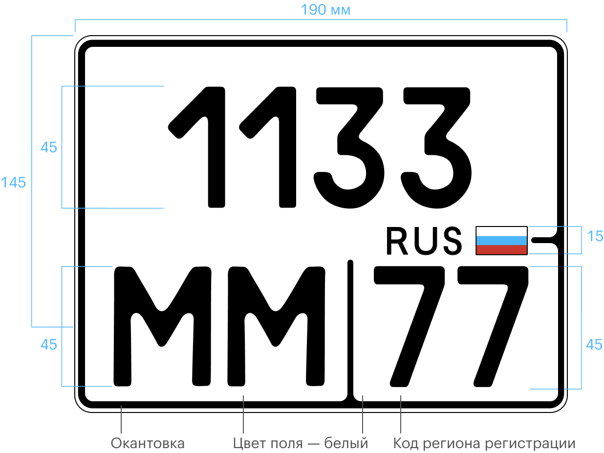 Мотоциклу нужен один знак типа 4, устанавливают его сзади, по центру