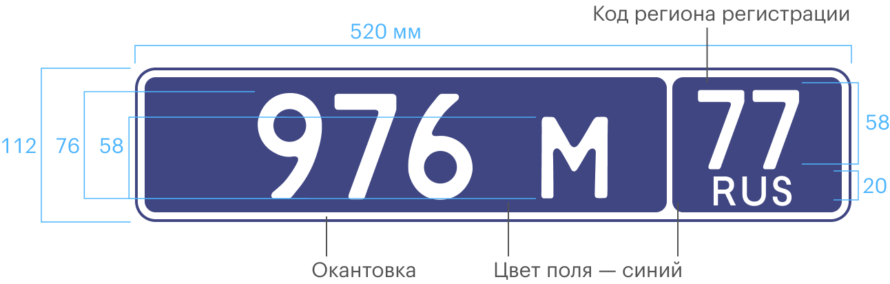 Знак типа 21. Для прицепов и полуприцепов МВД и Росгвардии