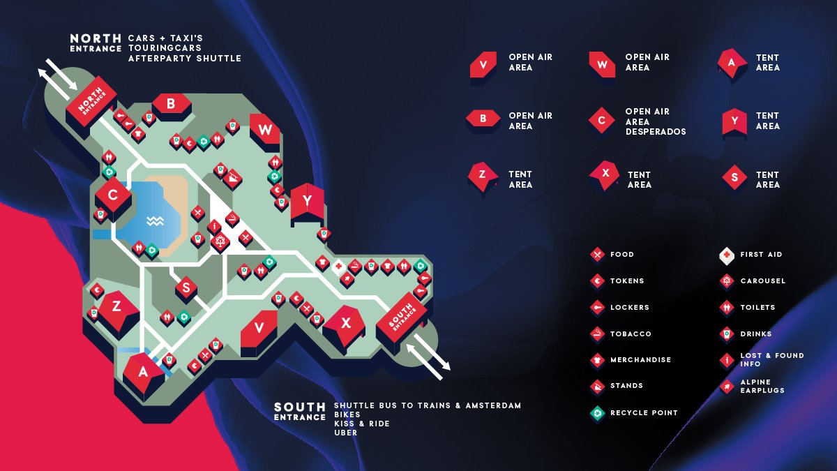 Карта всех сцен в 2019 году