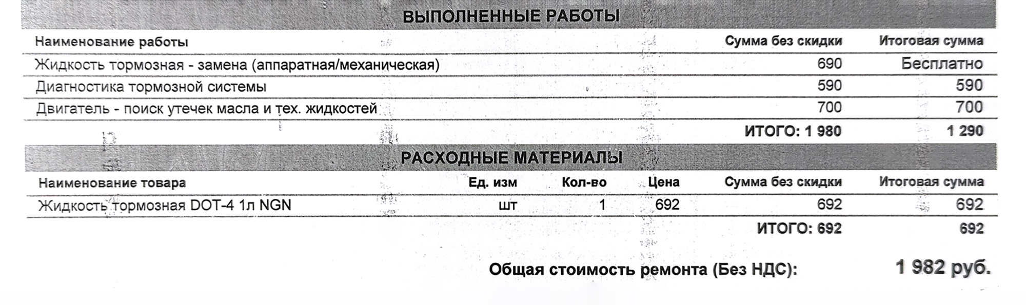 Сначала мы поменяли тормозную жидкость — и тогда же выяснили, что нужно ремонтировать задние тормоза