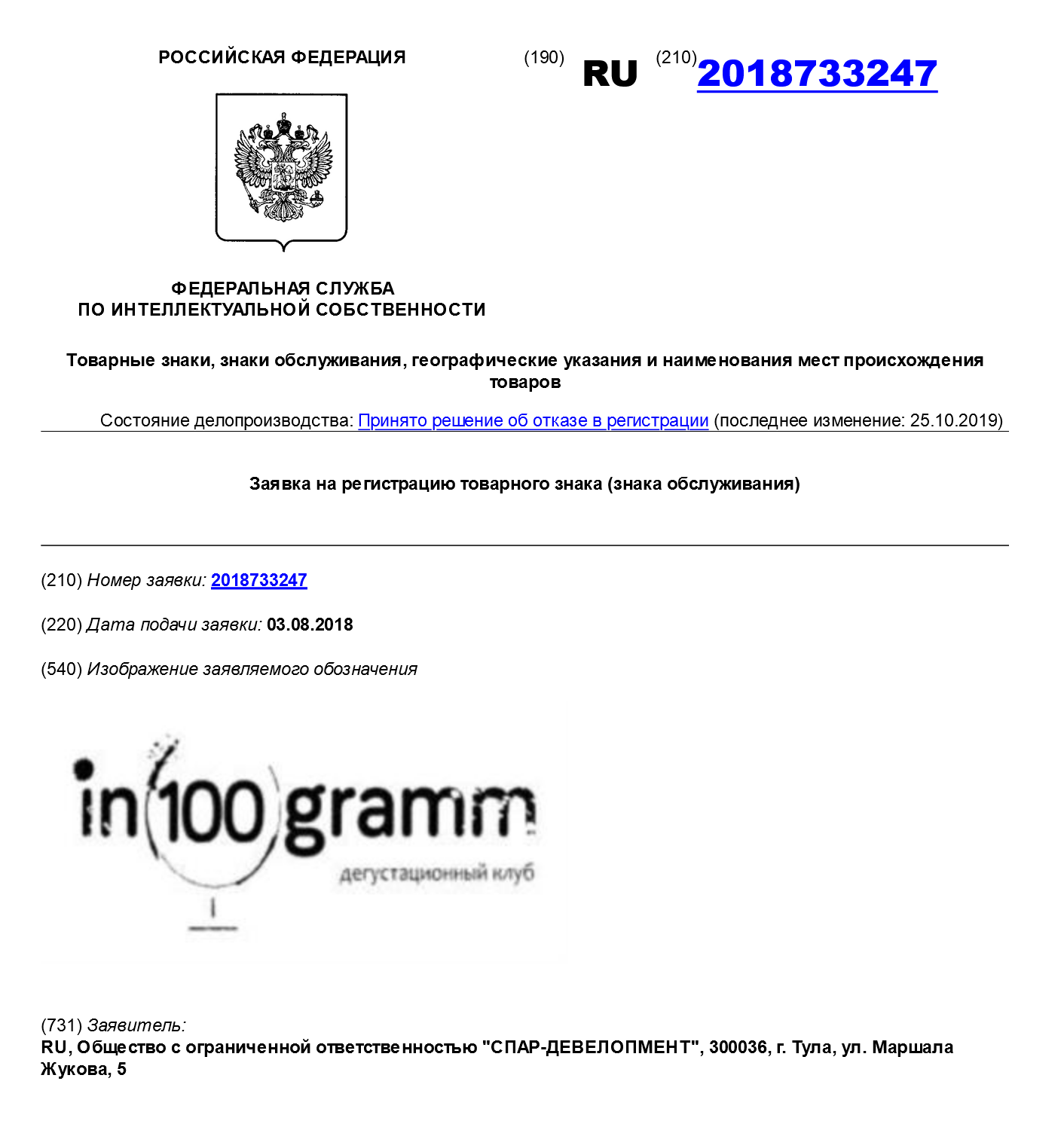 Кировская компания не смогла добиться регистрации товарного знака Instashop. In100gramm и даже Tittygram тоже получили отказы