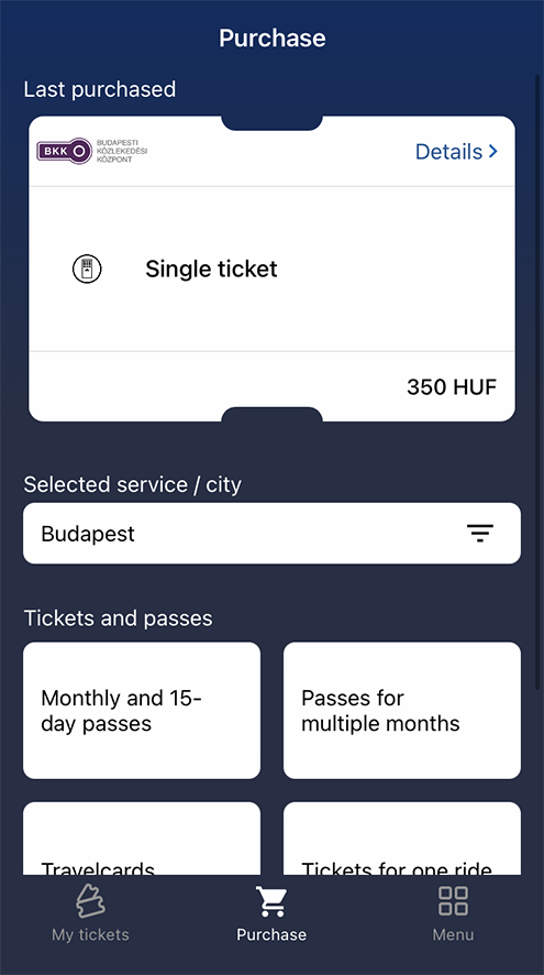 Билеты можно купить в приложении Budapest Go