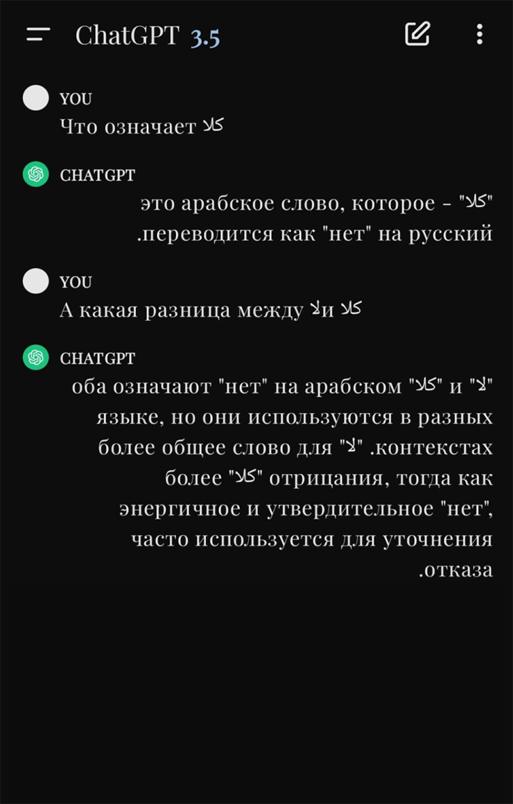 Я не ограничиваюсь только чат‑ботом — стараюсь смотреть видео с речью носителей языка, а еще занимаюсь со словарем и самоучителем