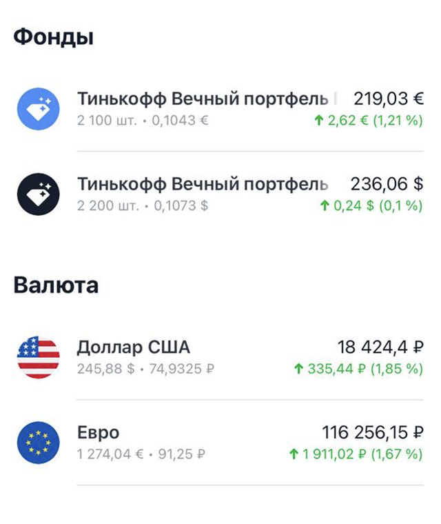 Скриншот моего портфеля