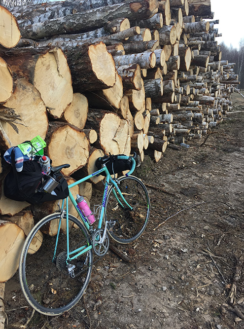 Итальянский шоссейник Bianchi из 90⁠-⁠х, его я использую для всех дальних поездок. Например, неделю ехал по Крыму несколько лет назад