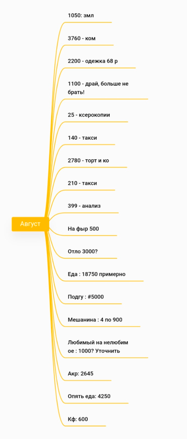 Жена ведет бюджет в каком⁠-⁠то приложении. Без бутылки тут не разобраться, но все равно покажу скриншот