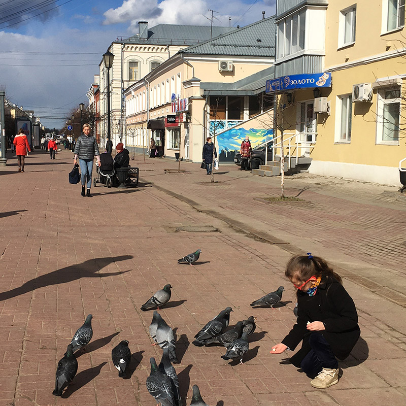 На прогулке по центру Твери