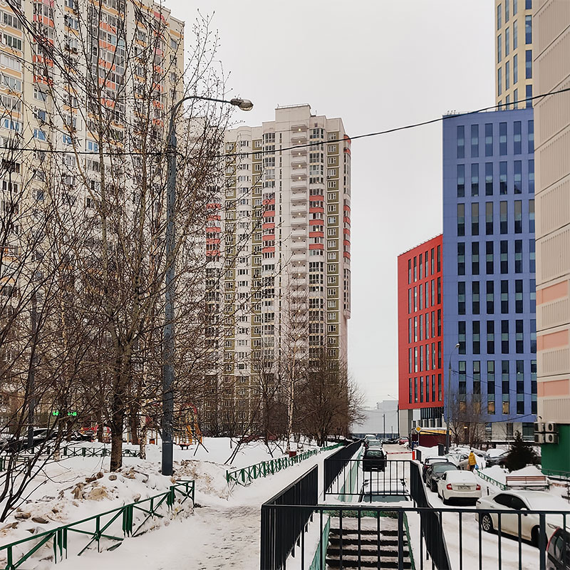 Наш двор и вид на дом. Тут мы регулярно ходим с собакой по одному из маршрутов