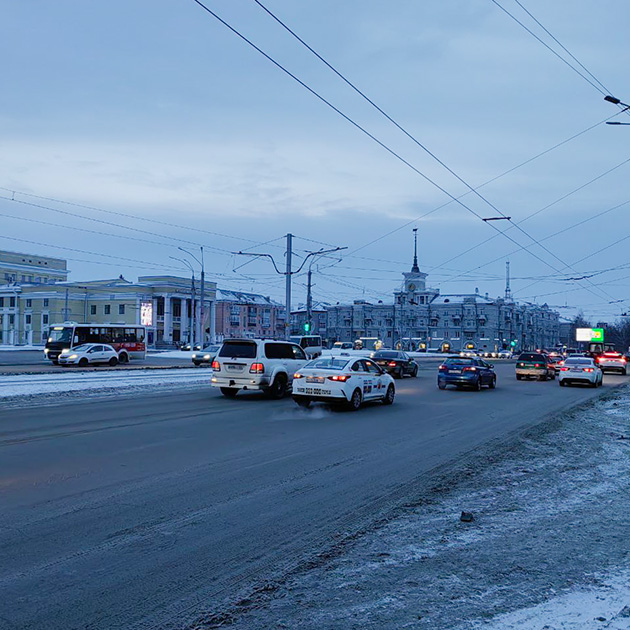 По дороге на работу