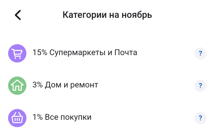 Категории кэшбэка в «Почта-банке» на этот месяц