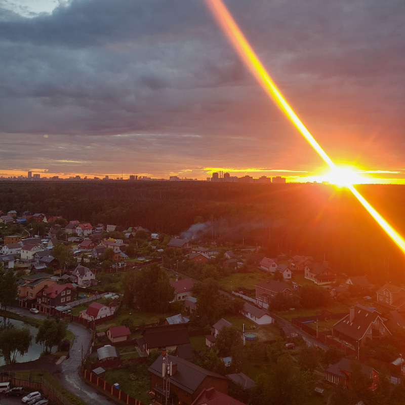 Наш вид с балкона этим вечером