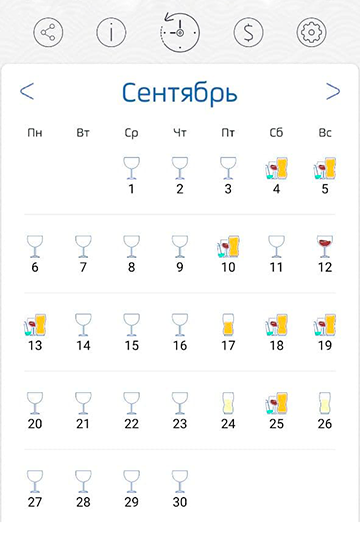 Моя позорная алкогольная статистика за сентябрь