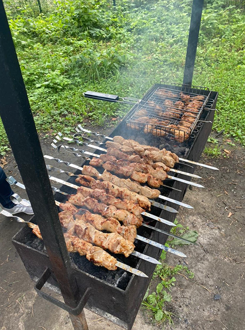 Шашлык, как всегда, получается идеально