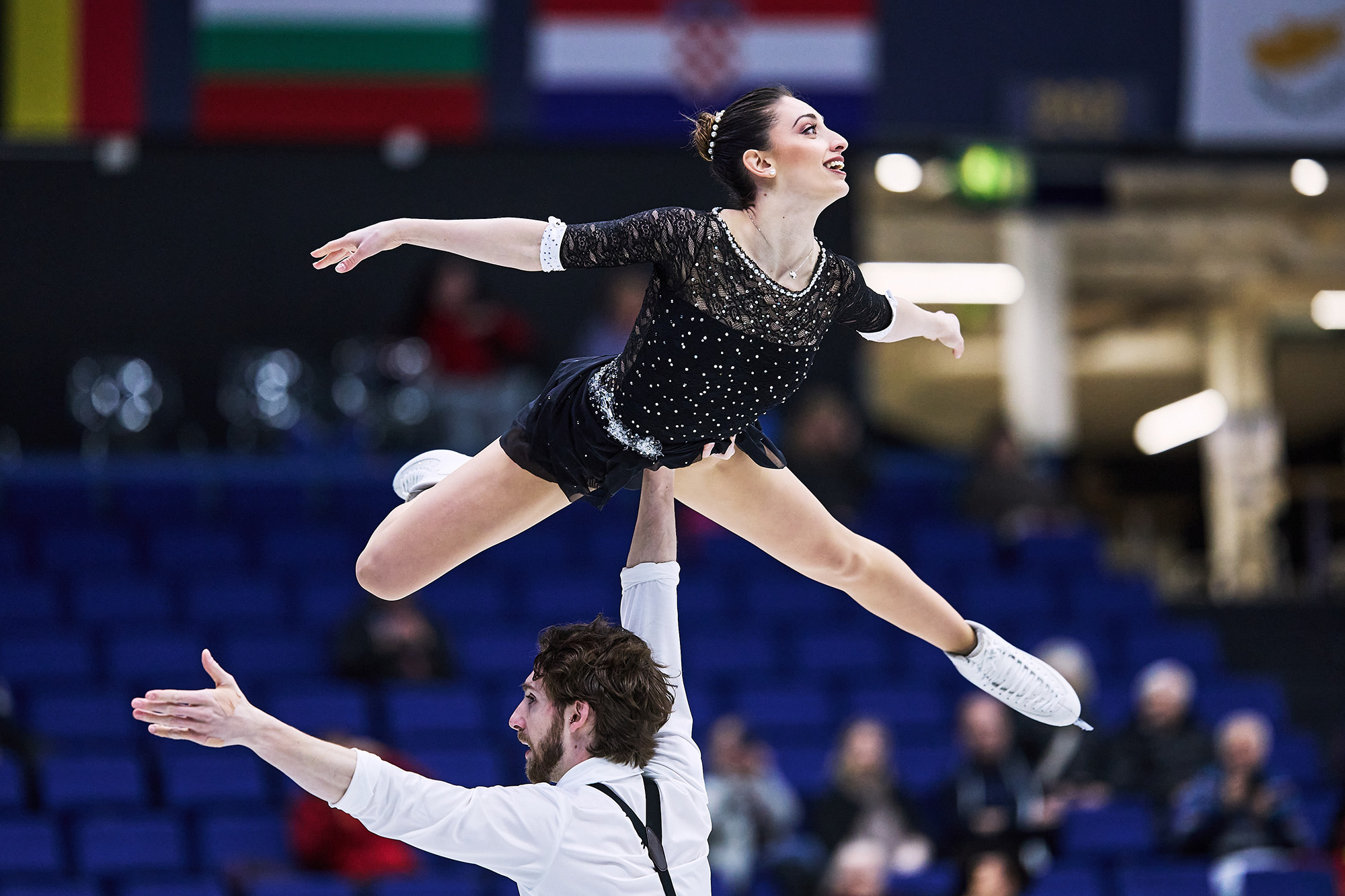 Итальянская пара Сара Конти — Никколо Мачии. Фото: Joosep Martinson — International Skating Union / Getty Images