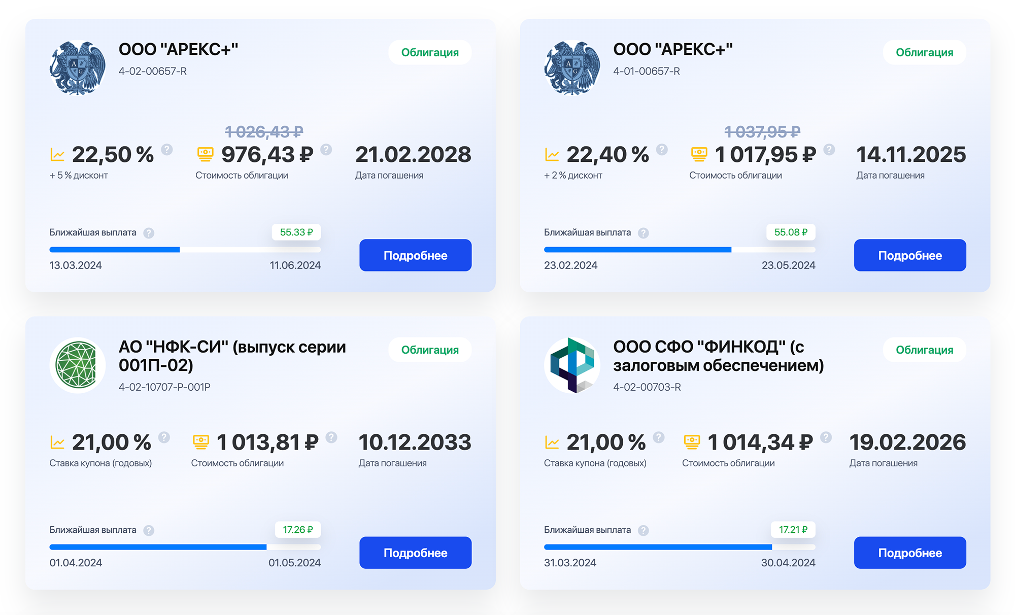 На маркетплейсе «Кворум-маркет» можно купить российские облигации. Источник: pos.vtbreg.ru