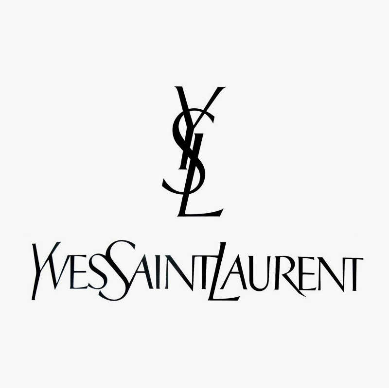 В логотипе Yves Saint Laurent используется и полное написание, и аббревиатура