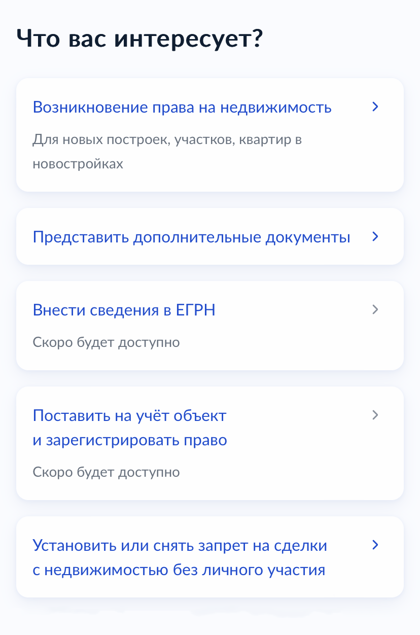 Пока две функции недоступны, но госуслуги обещают добавить их позже