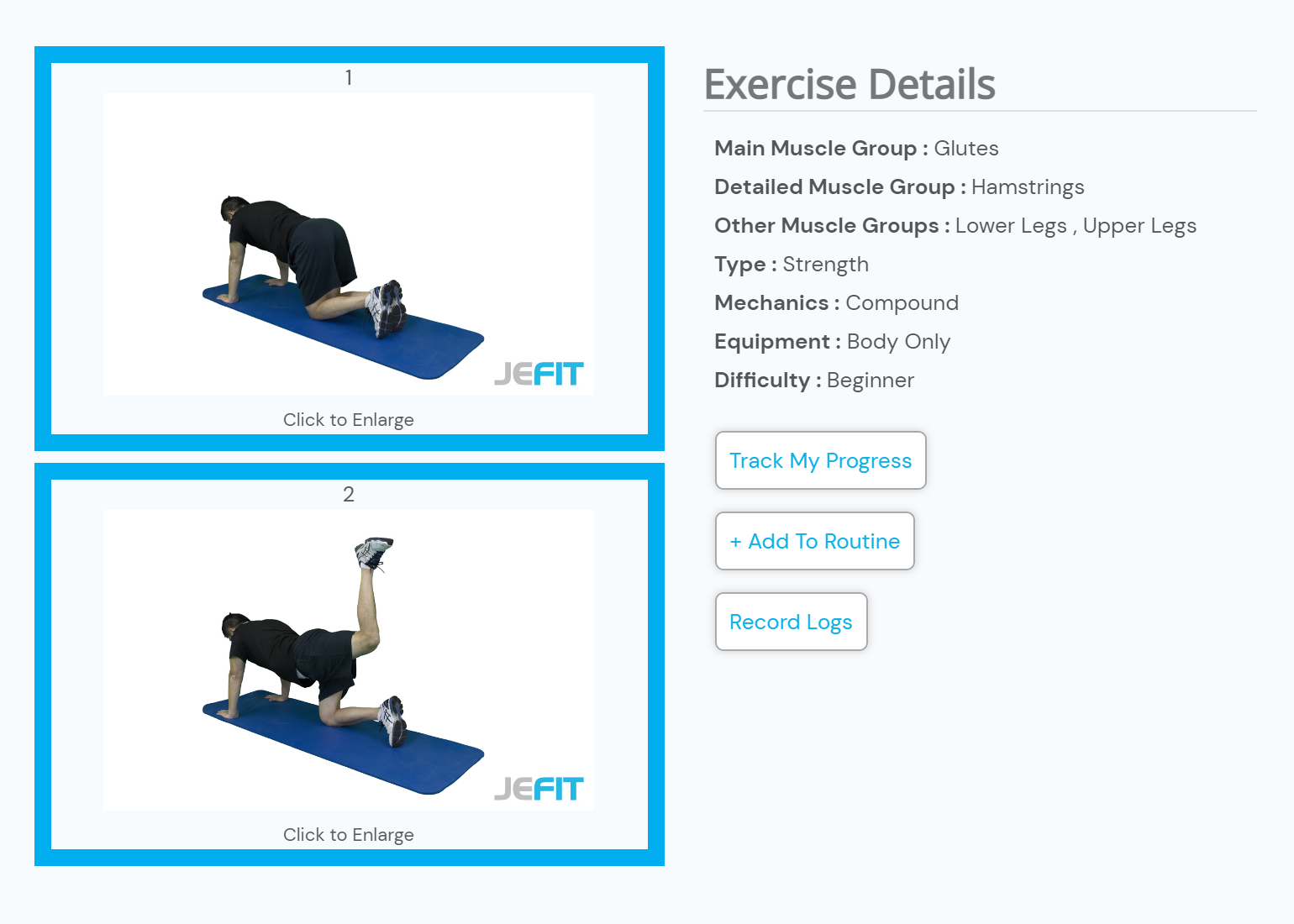 Наглядно демонстрируется, как делать махи ногами. Источник: jefit.com