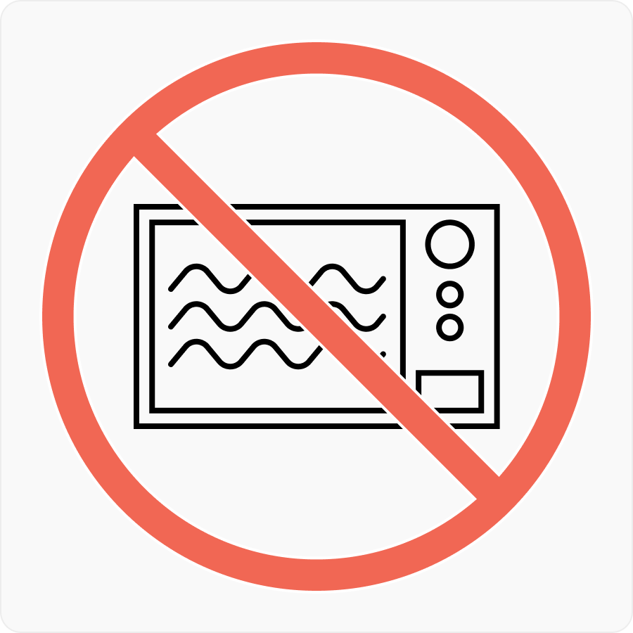Символ для посуды, которую нельзя ставить в микроволновку