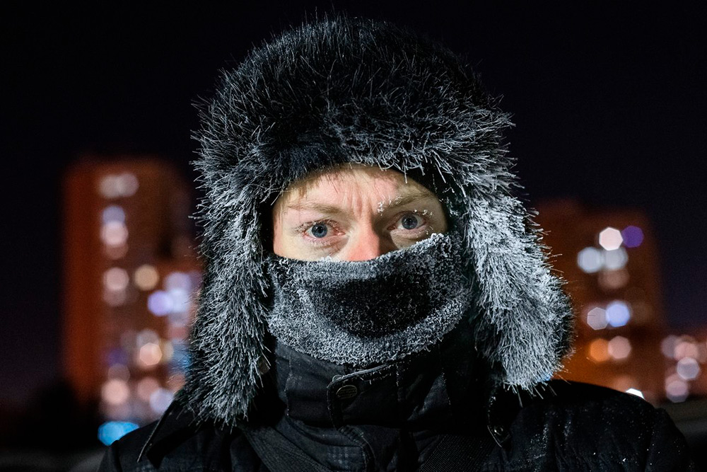 Типичный кемеровчанин в −40 °C. Фото: Анна Иванова