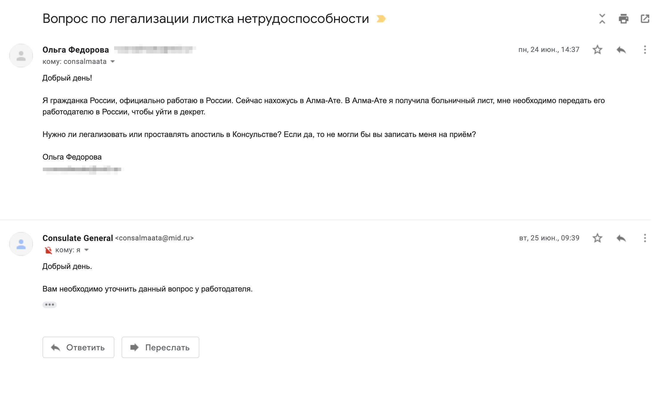 В российском консульстве почему-то решили, что вопрос с легализацией решает работодатель