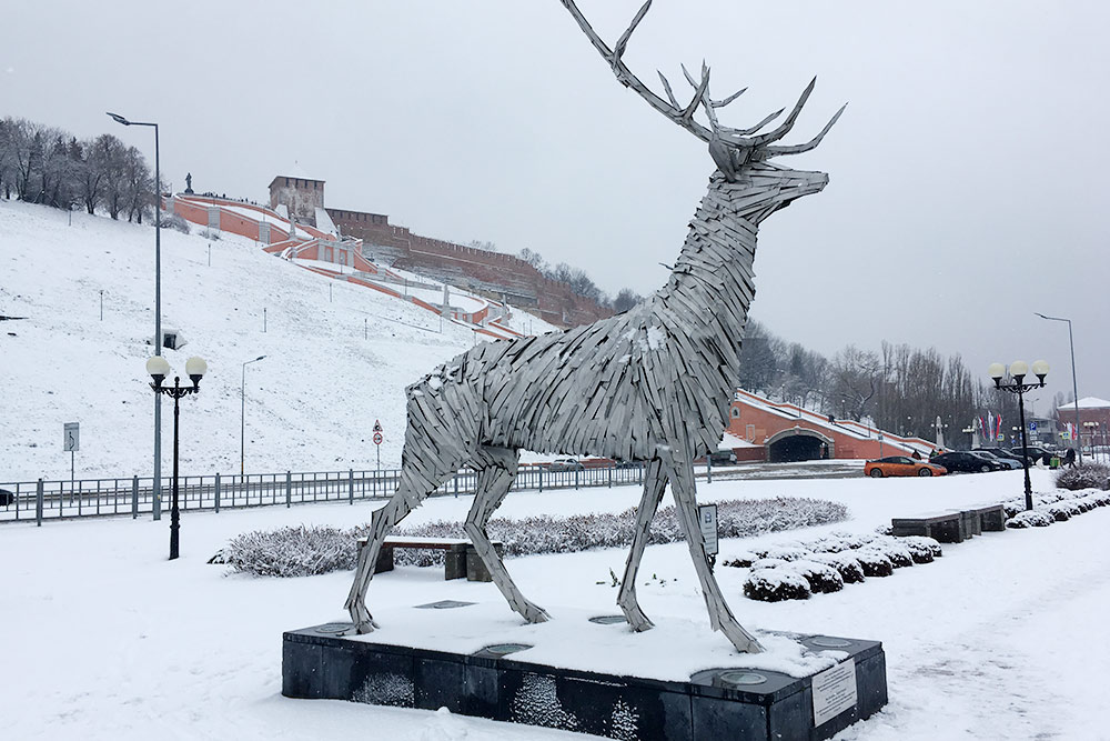 Олень — еще один символ Нижнего. Раньше чудаков в нашем городе часто в шутку называли оленями