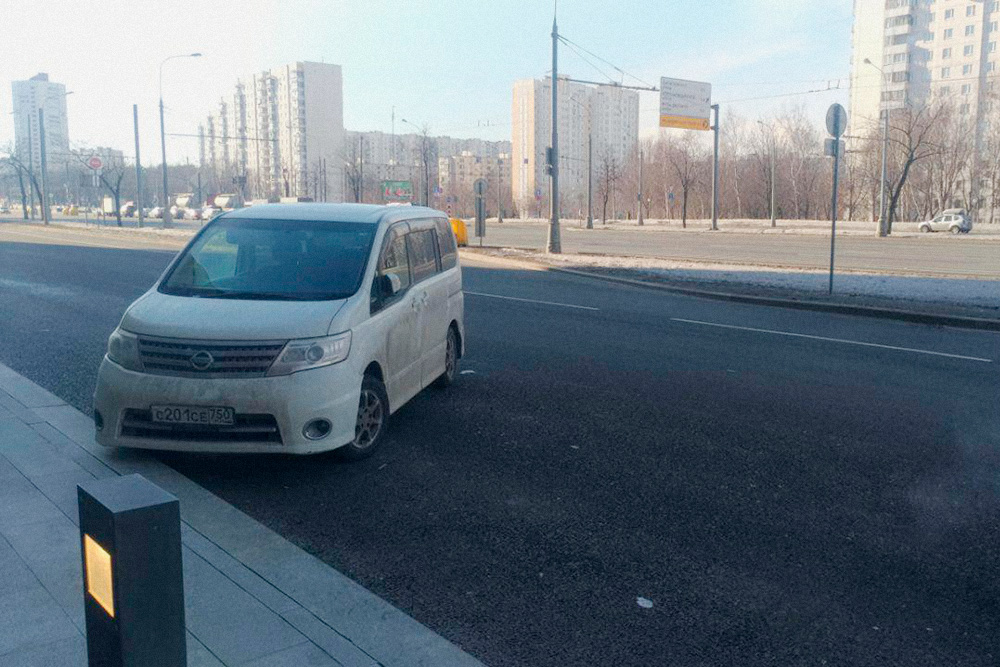 Примерное место парковки моего автомобиля в тот день