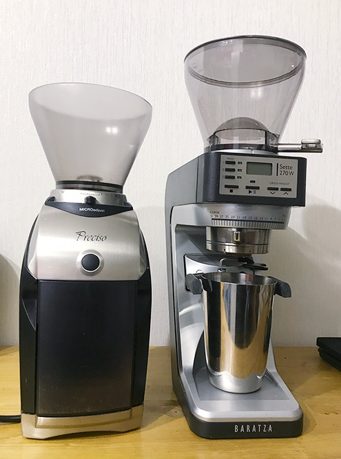 Baratza Preciso и Baratza Sette 270 W — эти кофемолки считаются полупрофессиональными, их довольно часто используют в кофейнях с небольшим потоком. Для дома они слишком крутые: первая раньше стоила 26 тысяч, вторая стоит около 40 тысяч