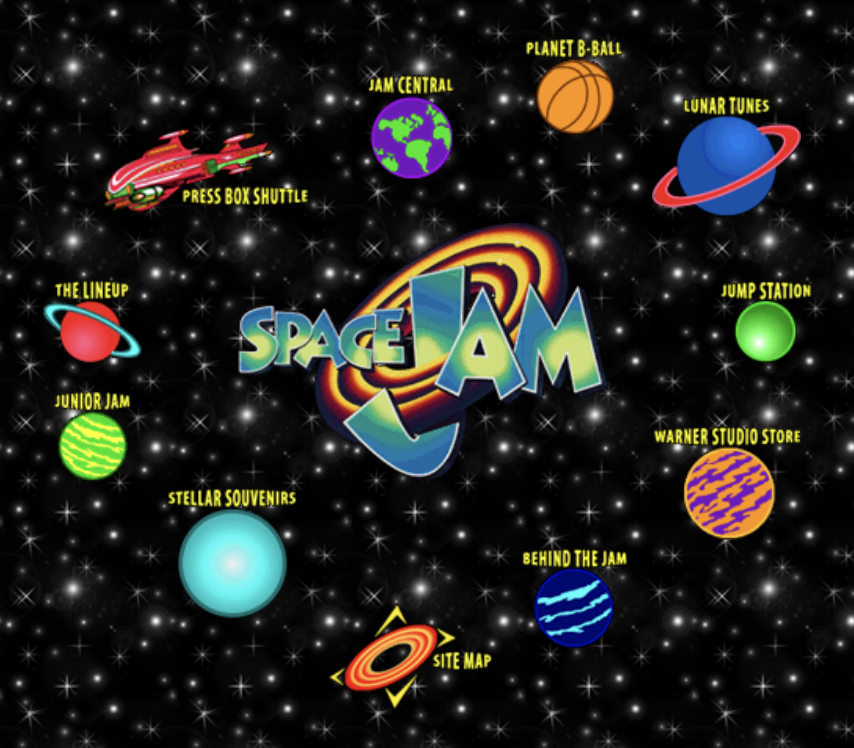 Интерфейс сайта. Источник: spacejam.com