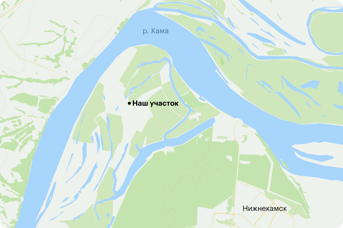 Полуостров в излучине реки Камы, где находится наш бывший участок, называется шпорой. Благодаря местному микроклимату у нас прекрасно вызревала черешня