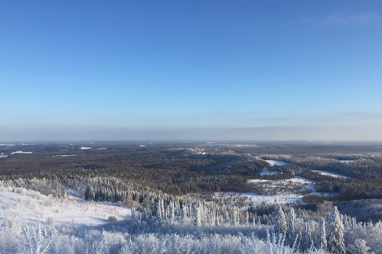 Вид с Белогорского монастыря в Кунгурском районе