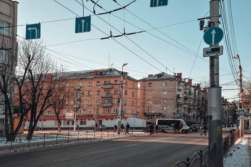 Вид на калужские панельки