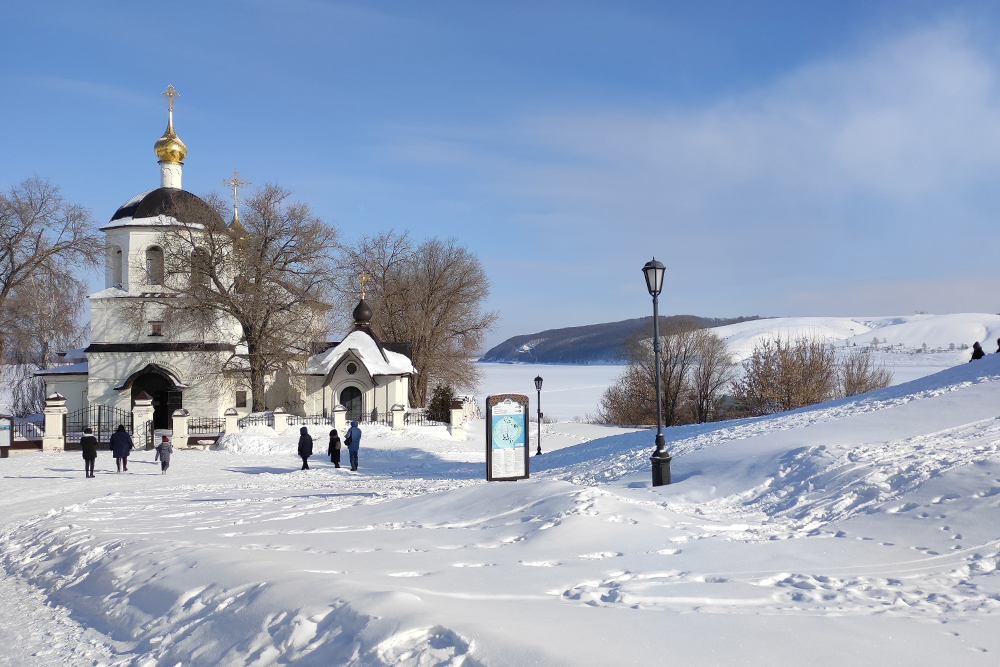 Зимой в Свияжске очень красиво, особенно когда светит солнце