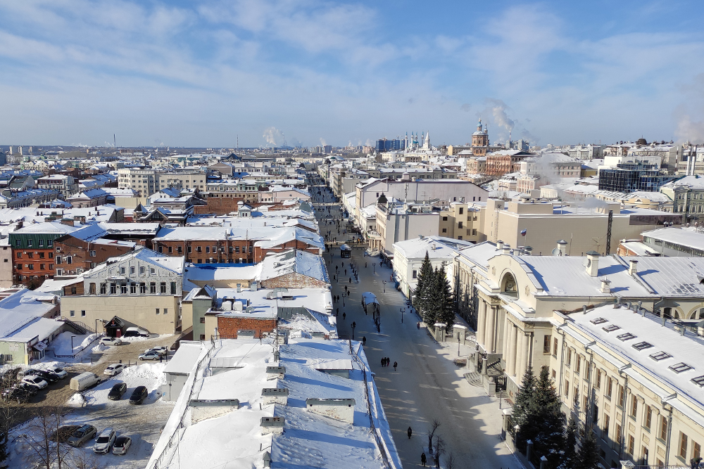 Вид с колокольни Богоявленского собора