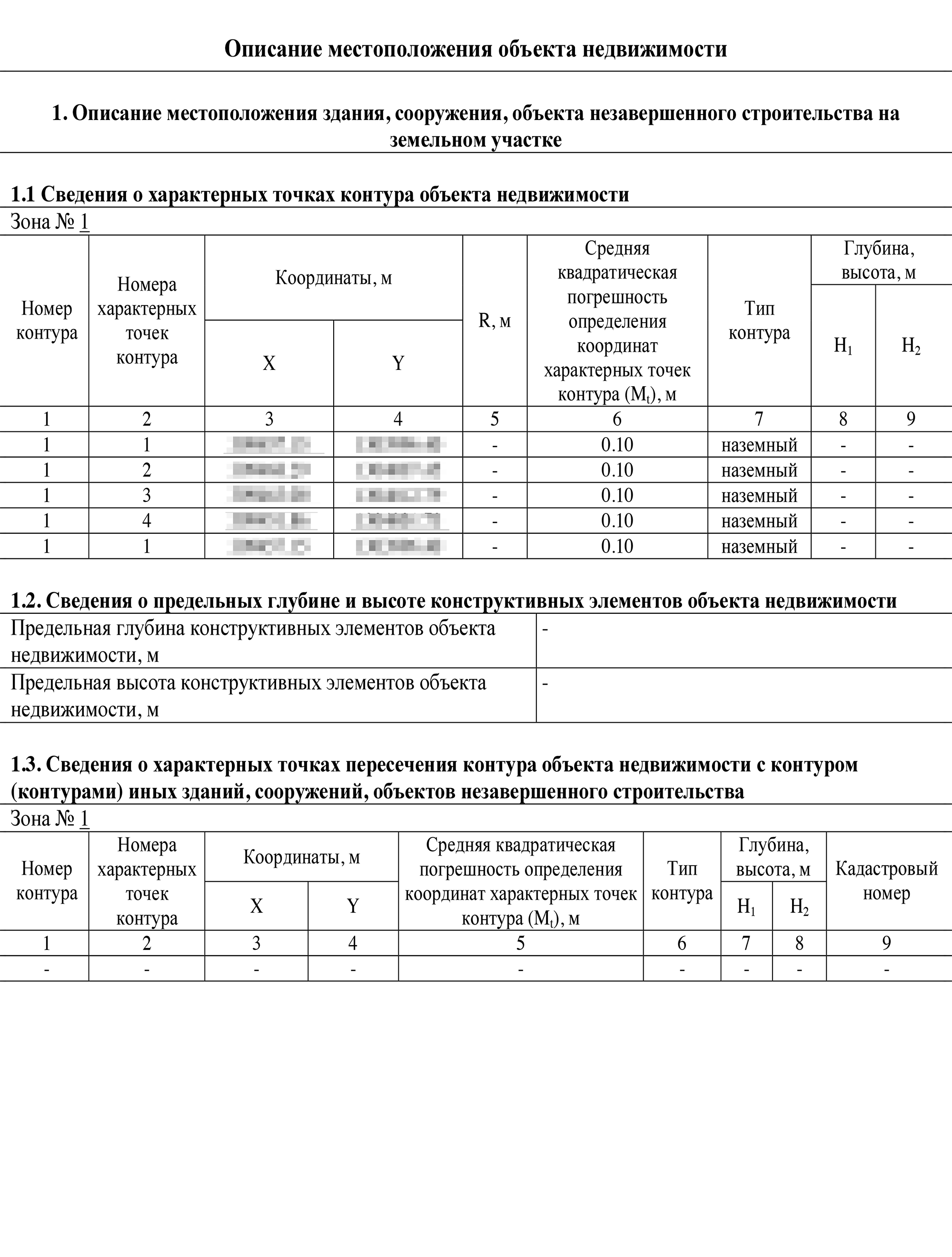 Образец технического плана частного дома